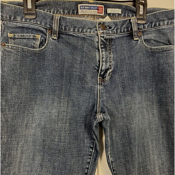 Old Navy Women’s Jeans Boot Cut Ultra Low Waist Medium Blue Size 14 - Picture 4 of 5